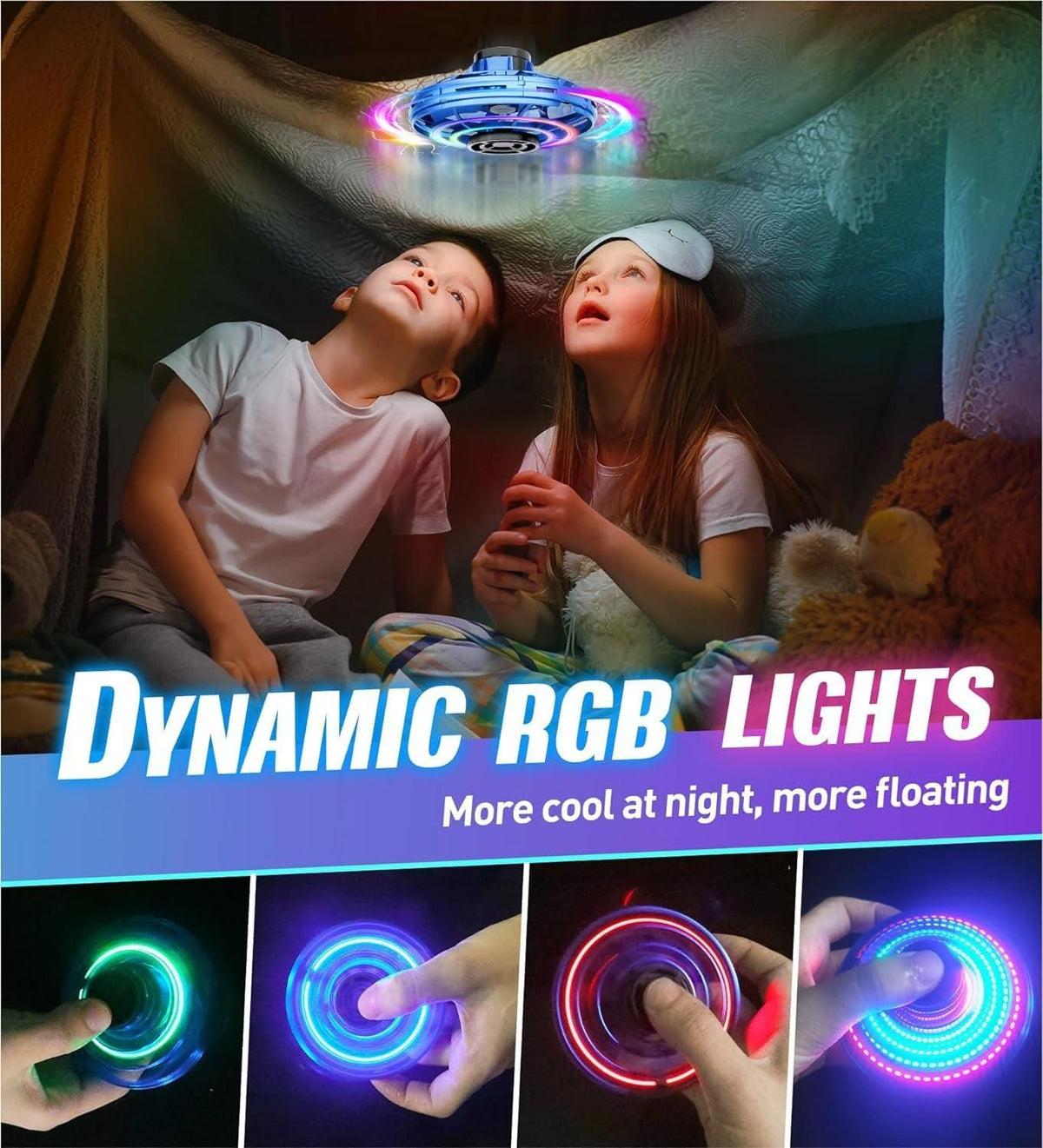 š Zummy Flying Mini UFO Toy ā The Ultimate RGB Light-Up Hover Ball for Kids