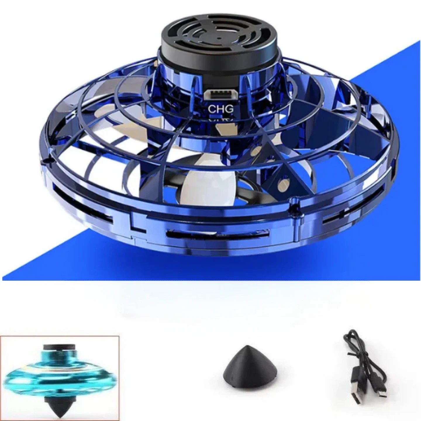 🚀 Zummy Flying Mini UFO Toy – The Ultimate RGB Light-Up Hover Ball for Kids